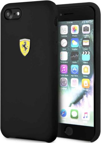 Клип-кейс Ferrari для iPhone 7/8 силикон Black