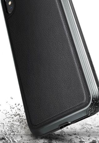Клип-кейс X-Doria iPhone XS противоударный кожа Black