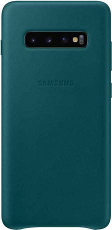 Клип-кейс Samsung Galaxy S10 Plus EF-VG975L кожа Green