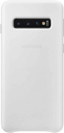 Клип-кейс Samsung Galaxy S10 EF-VG973L кожа White