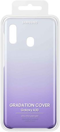 Клип-кейс Samsung Galaxy A30 градиент Purple EF-AA305CVEGRU