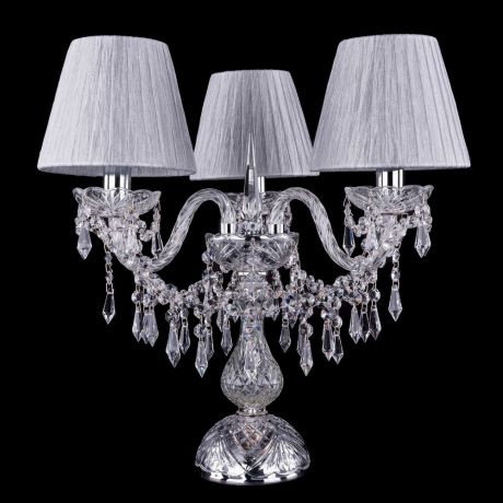 Настольная лампа Bohemia Ivele Crystal 1403L 1403L/3/141-39/Ni/SH6-160