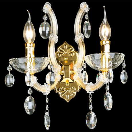 Бра Crystal Lux Hollywood Gold HOLLYWOOD AP2 GOLD