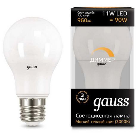Лампочка Gauss LED A60 GS_102502111-D