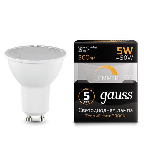 Лампочка Gauss MR16 LED GS_101506105-D