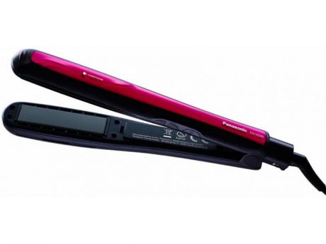 Щипцы Panasonic EH-HS95-K865, утюжок, керам. покрытие, 5 режимов, темп. 200 ?С, шнур 2м, чёрный/фиолетовый