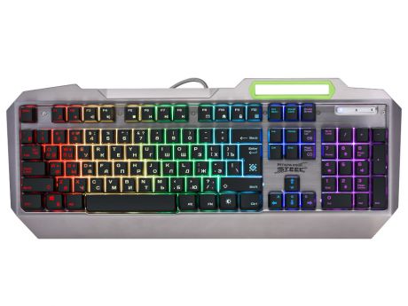 Клавиатура игровая DEFENDER Stainless steel GK-150DL RU,RGB подсветка, 9 режимов, USB