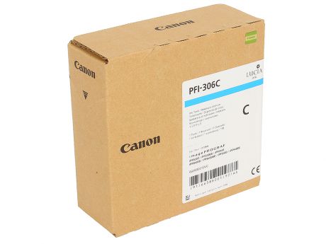 Картридж Canon PFI-306 C для плоттера iPF8400SE/8400S/8400/9400S/9400. Голубой. 330 мл.