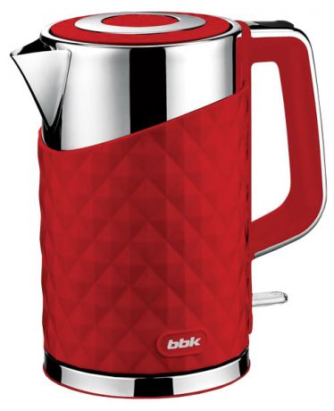 Чайник BBK EK1750P, 2200Вт, 1.7л, сталь-пластик, красный