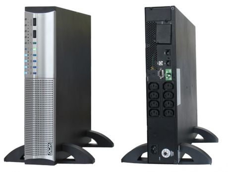 ИБП Powercom SRT-3000A Smart KING RT 3000VA/2100W RS232,USB,AVR,Rackmount/Tower (8 x IEC)