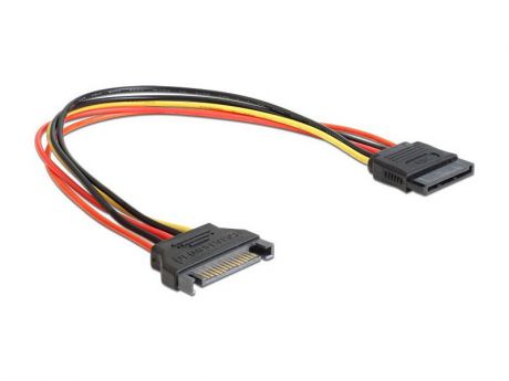 Cablexpert Удлинитель кабеля питания SATA 15pin(M)/15pin(F), 30см (CC-SATAMF-01)