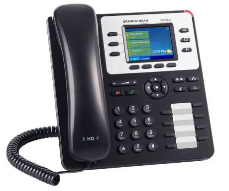 Телефон IP Grandstream GXP2130V2 3 линий и 3 SIP-аккаунтов 2x10/100/1000Mbps LCD PoE