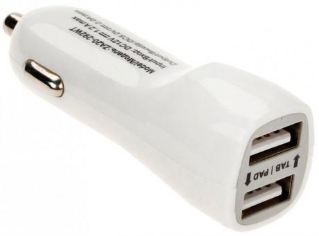 Автомобильное зарядное устройство Continent ZA20-292WT 2А 2х USB белый