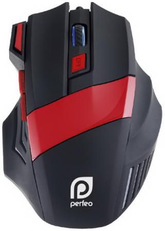 Мышь проводная Perfeo Dreamgear PF-1711-GM черно-красный USB