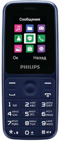 Мобильный телефон Philips E125 синий 1.77"