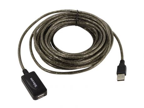 Кабель USB2.0-repeater, удлинительный активный <Am-->Af> 10м, Telecom <TUS7049-10M>