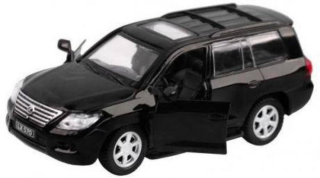 ТМ "Автопанорама" Машинка металл. 1:43 Lexus LX570, черный, инерция, откр. двери, в/к 17,5*12,5*6,5