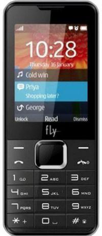 Мобильный телефон Fly FF243 черный 2.4
