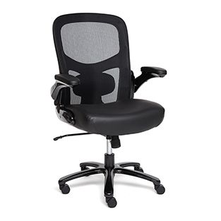 Кресло компьютерное Big-1 Доступные цвета обивки: Черная искусств. кожа + сетка