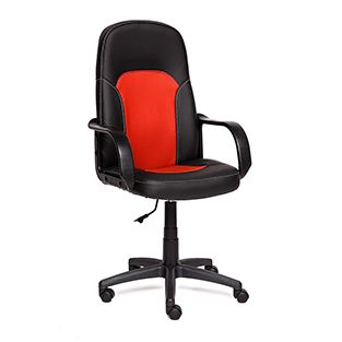 Кресло компьютерное TetChair Парма (Parma) Доступные цвета обивки: Чёрно-красная искусственная кожа
