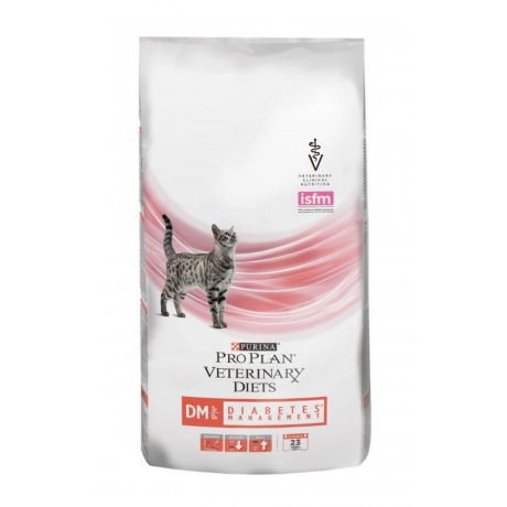 Сухой корм Purina Pro Plan Veterinary Diets DM для кошек с диабетом, пакет, 1,5 кг 12274497