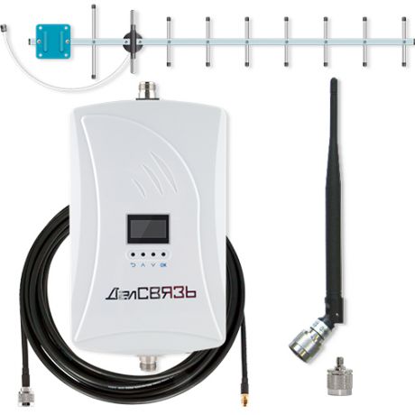 Усилитель сигнала сотовой связи и интернета ДалCвязь DS-900-23 C1 (+ кронштейн для антенны в подарок!)