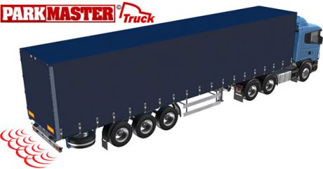 Система безопасной парковки для грузового транспорта ParkMaster Truck-04 (для ТС без прицепа, 4 датчика)