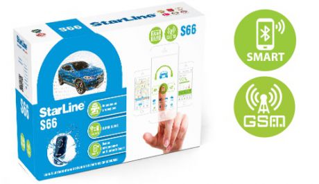 Автосигнализация StarLine S66 BT 2CAN+2LIN GSM (Официальный дилер StarLine!)