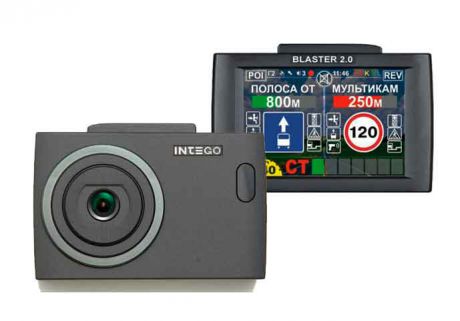 Видеорегистратор с радар-детектором Intego BLASTER 2.0