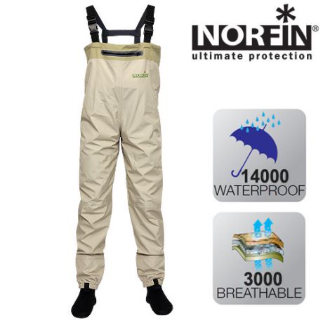 Полукомбинезон забродный Norfin WHITEWATER р.M