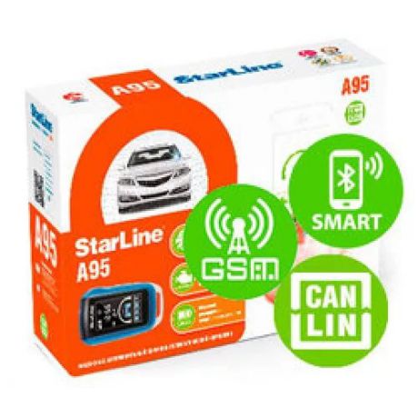 Автосигнализация StarLine A95 BT CAN+LIN GSM (Официальный дилер StarLine!)