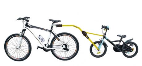 Прицепное устройство PERUZZO Trail Angel детского велосипеда к взрослому желтое