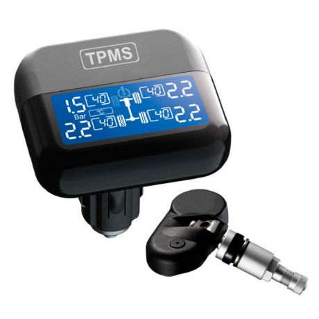 Система контроля давления и температуры в шинах ParkMaster TPMaSter TPMS 4-03 (4 внутренних датчика, монитор в автомобильную розетку 12V)