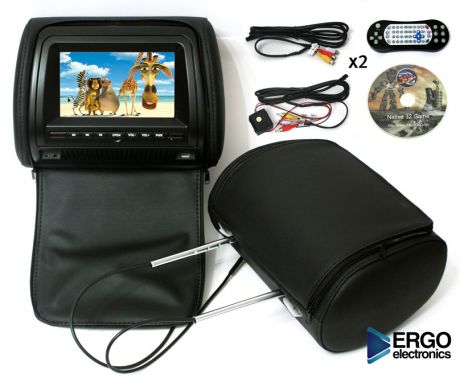 Автомобильный монитор Ergo ER700HD (+ беспроводные наушники в подарок!)