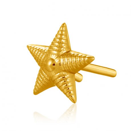 Звезда на погоны из жёлтого золота 01В030093