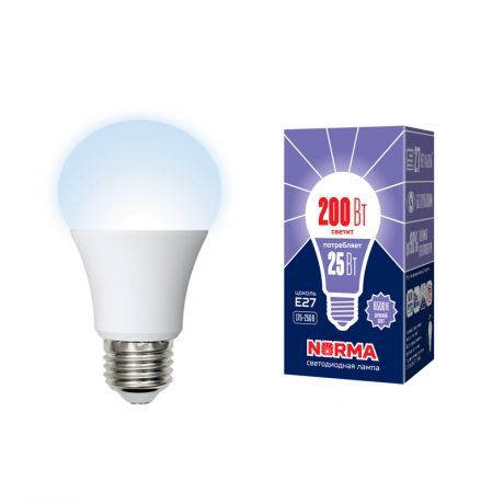 Лампа светодиодная (UL-00004471) E27 25W 6500K матовая LED-A70-25W/6500K/E27/FR/NR