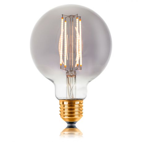 Лампа светодиодная филаментная E27 4W 2200K прозрачная 057-325