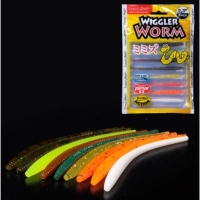 Блесна RIBOLOV SERVICE Слаги Lj Pro Series Wiggler Worm 2.3" Mix1