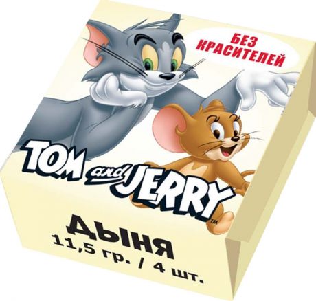 Конфеты жевательные TOM&JERRY Tom and Jerry со вкусом Дыня 4х11.5 г