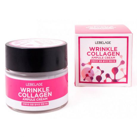 Ампульный крем с коллагеном Lebelage Wrinkle Collagen Ampule Cream, 70мл