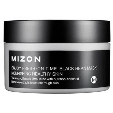 Антивозрастная маска с черными соевыми бобами Mizon Enjoy Fresh On-Time Black Bean Mask