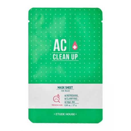 Очищающая маска для проблемной кожи Etude House AC Clean Up Mask Sheet