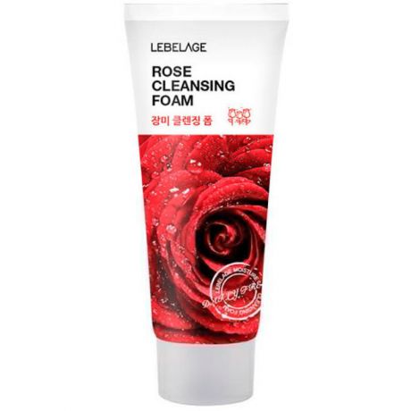 Пенка для умывания с экстрактом розы Lebelage Rose Cleansing Foam, 100мл