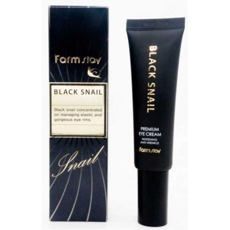 Крем для глаз с муцином черной улитки FarmStay Black Snail Premium Eye Cream, 50мл