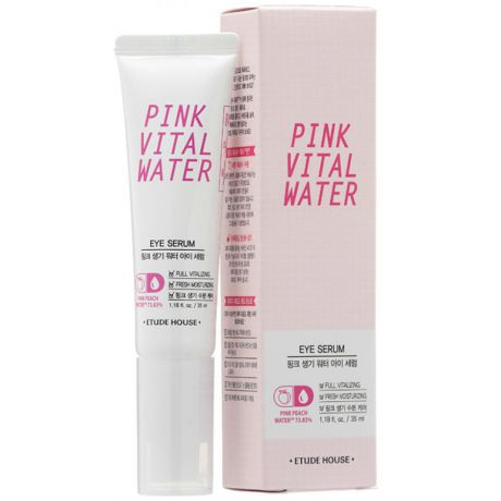 Увлажняющая сыворотка с персиковой водой для кожи вокруг глаз Etude House Pink Vital Water Eye Serum