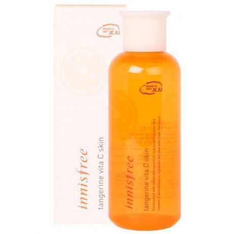 Увлажняющий тонер с экстрактом мандарина Innisfree Tangerine Vita C Skin