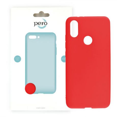 Клип-кейс PERO софт-тач для Xiaomi Mi A2 Lite красный