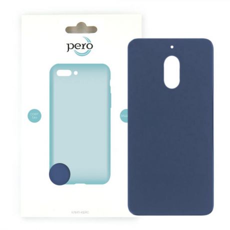 Клип-кейс PERO софт-тач для Nokia 2.1 синий
