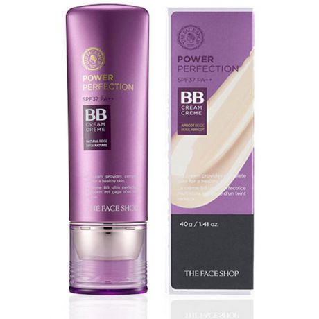 BB-крем для совершенной кожи The Face Shop Power Perfection BB Cream SPF37, V201 Apricot Beige