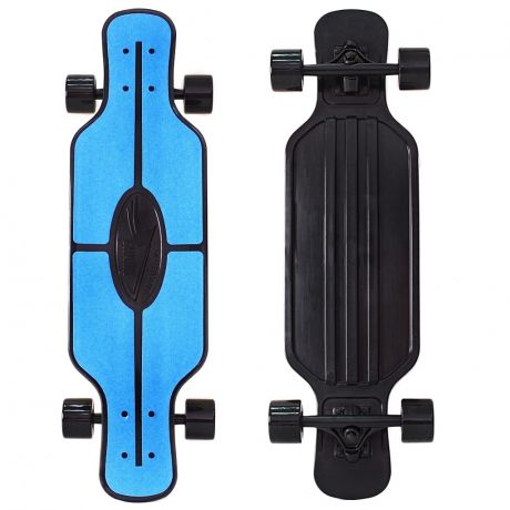 Скейтборд Y-SCOO Longboard Shark TIR 31" пластик 79х22 с сумкой BLUE/black